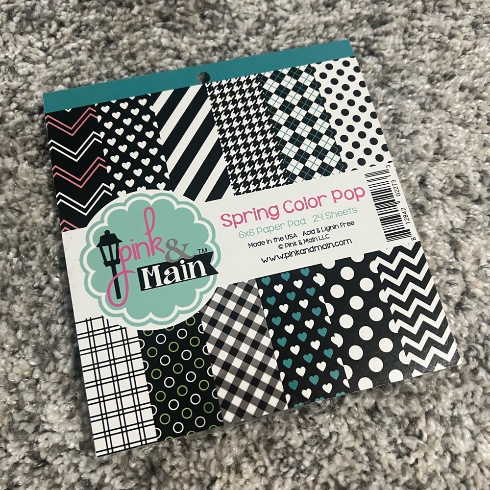 6x6 paper pad:spring color pop